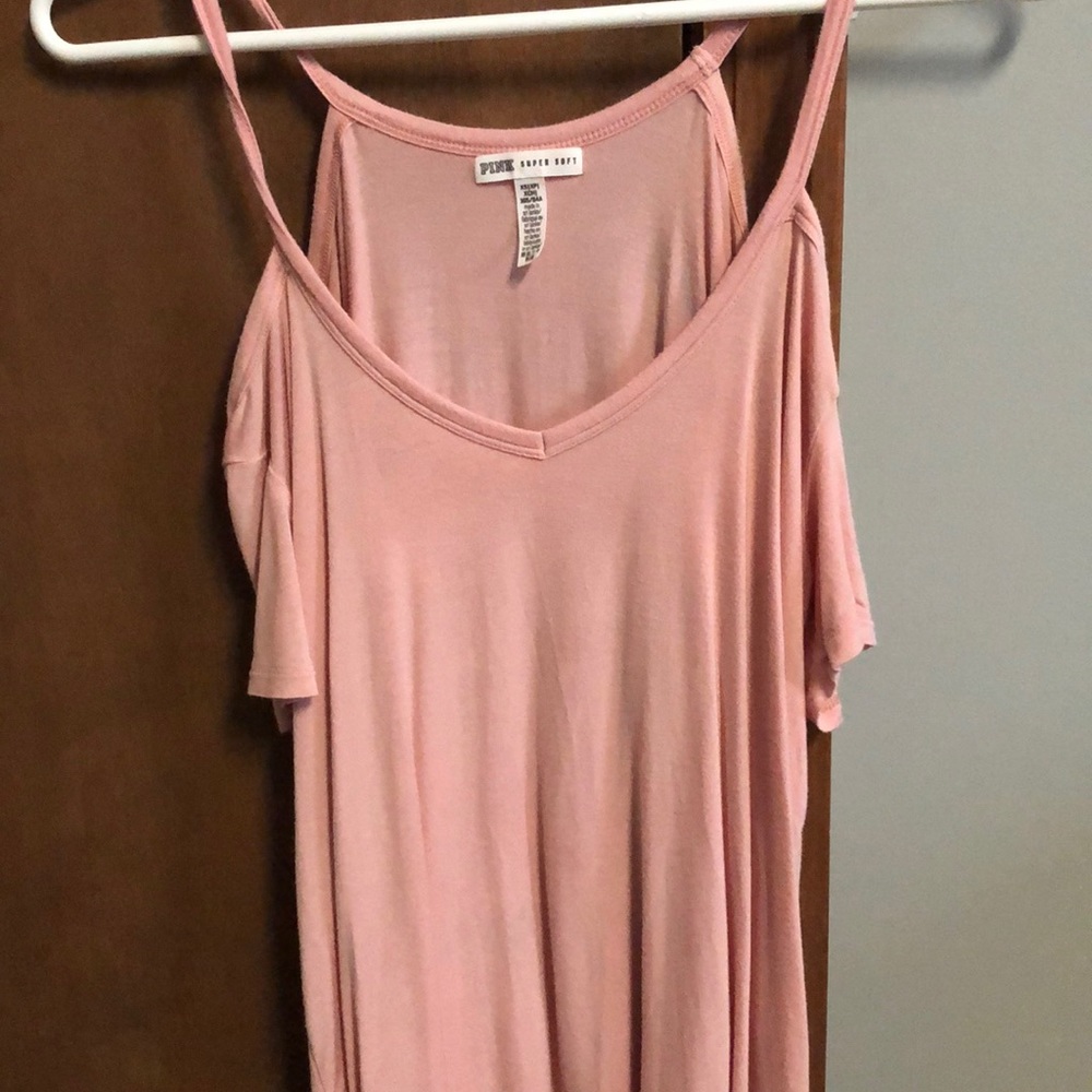 A vs pink open shoulder top